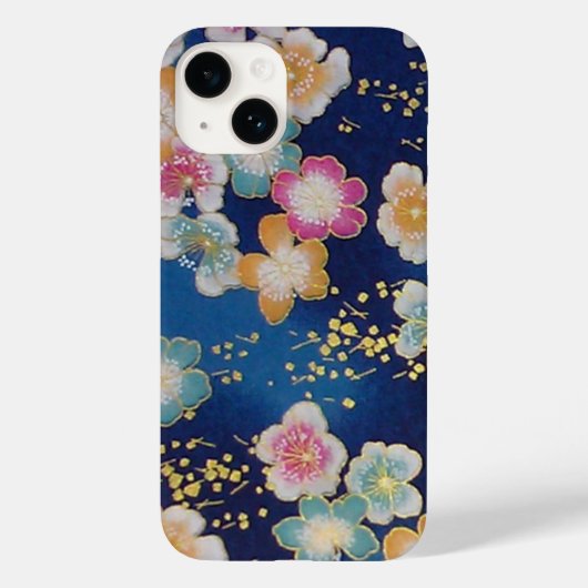 Elegante japanische Washi Origami Moderne Blume Case-Mate iPhone Hülle (Rückseite)