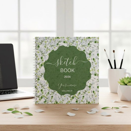 Elegante Jasminblüte Notizblock