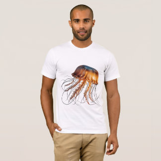 Elegante Jellyfish Marine Life T - Shirt Design