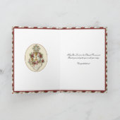 Elegante Jesus First Heilige Kommunion Vintage Kar Karte (Innenseite)