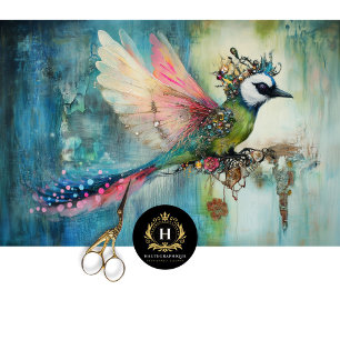 Elegante Jewel Gestricke Bird Art Decoupage Seidenpapier
