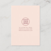 Elegante Jewelry Crafter Bracelet Handdisplay Kart Visitenkarte (Rückseite)