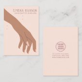 Elegante Jewelry Crafter Bracelet Handdisplay Kart Visitenkarte (Vorne/Hinten)