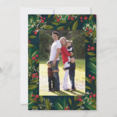 Elegante Joy Berry Weihnachtsfotokarte Einladung (Rückseite)