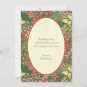 Elegante JOY Ferien-Wohnungskarte – Individuelle N Feiertagskarte (Rückseite)