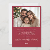 Elegante JOY Gold Snowflake Foto Weihnachten (Rückseite)