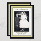 Elegante Jubiläum-Party Einladung (Champagner) (Vorne/Hinten)