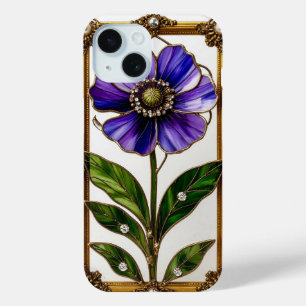 Elegante Jugendstil-Buntglas-Blume Case-Mate iPhone Hülle
