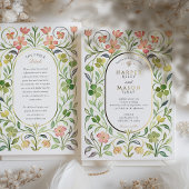 Elegante Jugendstil Floral Folieneinladung