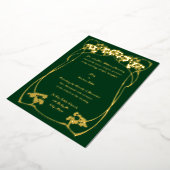 Elegante Jugendstil-Foliage Folieneinladung (Gedreht)