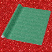 elegante Jugendstil-Grünfiligrane Geschenkpapier