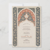 Elegante Jugendstil-Hochzeit Einladung (Vorderseite)