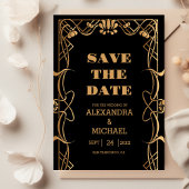 Elegante Jugendstil-Hochzeit Save The Date
