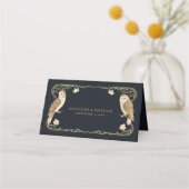 Elegante Jugendstil-Hochzeiten Platzkarte (Rückseite)