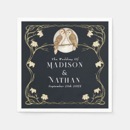 Elegante Jugendstil-Hochzeiten Serviette