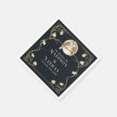 Elegante Jugendstil-Hochzeiten Serviette (Ecke)