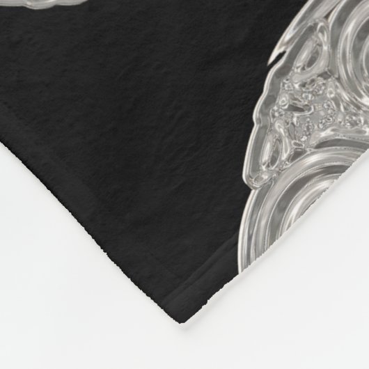 Elegante Jugendstil-Silbermedaille Fleecedecke (Ecke)