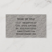 Elegante Jugendstil-Silbermedaille Visitenkarte (Rückseite)