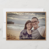 Elegante Jugendstil-Verlobung Ankündigung (Rückseite)