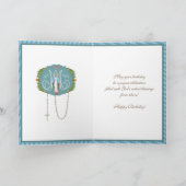 Elegante Jungfrau Mary Ave Maria Religious Card Karte (Innenseite)