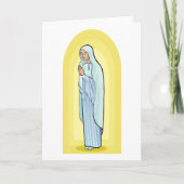 Elegante Jungfrau Mary Katholic Religious Karte (Vorderseite)