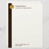 Elegante Justizskala| RECHTSBEAMT Briefkopf (Vorne/Hinten)