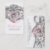 Elegante Juwelier-Visitenkarte Visitenkarte (Vorne/Hinten)