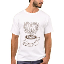 Elegante Kaffee-Herz-Latte-Art - Kaffeeliebhaberei