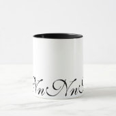 Elegante Kaffee-Tasse der Monogramm-Initialen-N Tasse (Zentrum)