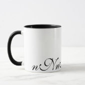 Elegante Kaffee-Tasse der Monogramm-Initialen-N Tasse (Links)