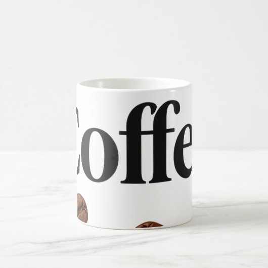Elegante Kaffee-Tasse mit "Coffee" Text - Perfect Kaffeetasse (Mittel)