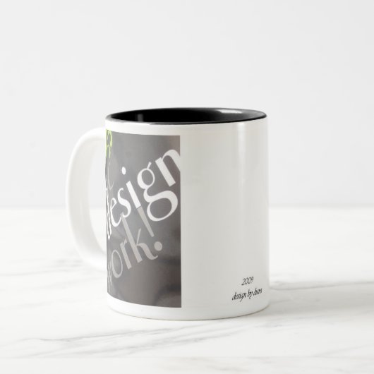 Elegante Kaffee-Tasse Zweifarbige Tasse (Vorderseite Links)