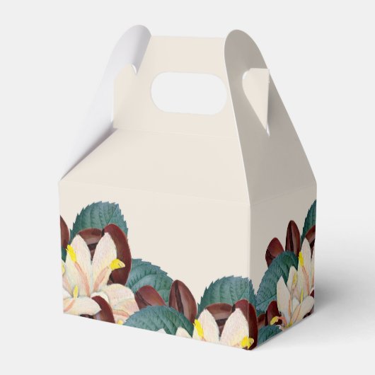 elegante Kaffeebohne danke Party Geschenkschachtel (Rückseite)