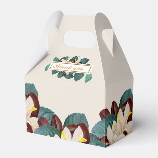 elegante Kaffeebohne danke Party Geschenkschachtel (Vorderseite)