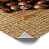 Elegante Kaffeekunst für Zuhause/Business-Dekorati Poster (Ecke)