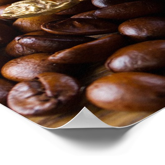 Elegante Kaffeekunst für Zuhause/Business-Dekorati Poster (Ecke)