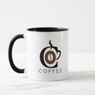 Elegante Kaffeemongram Tasse