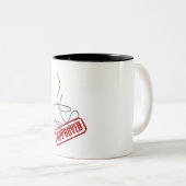 Elegante Kaffeetasse Minimal Design (VorderseiteRechts)