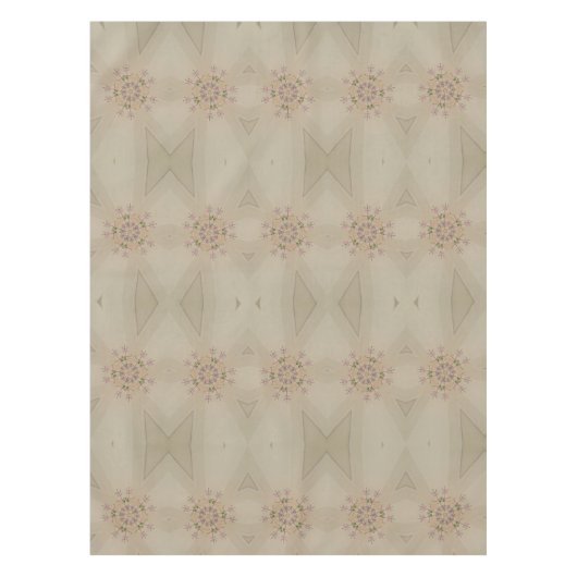Elegante Kaleidoskopische Blume Design Pastel Tischdecke (Vorderseite)