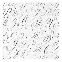 Elegante Kalligrafie Alphabet Akryllische Kunst