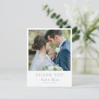 Elegante Kalligrafie - Benutzerdefinierte Hochzeit Dankeskarte