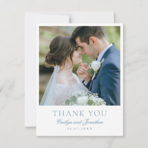 Elegante Kalligrafie – Benutzerdefinierte Hochzeit Dankeskarte