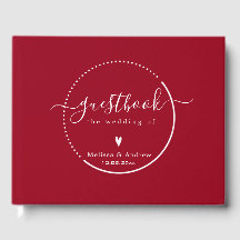 Elegante Kalligrafie - Carmine Red Wedding