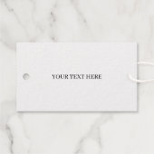 Elegante Kalligrafie Dankbar Gold Geschenkanhänger (Rückseite (Horizontal))
