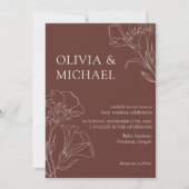 Elegante Kalligrafie Einfache Minimalistische Hoch Einladung (Vorderseite)