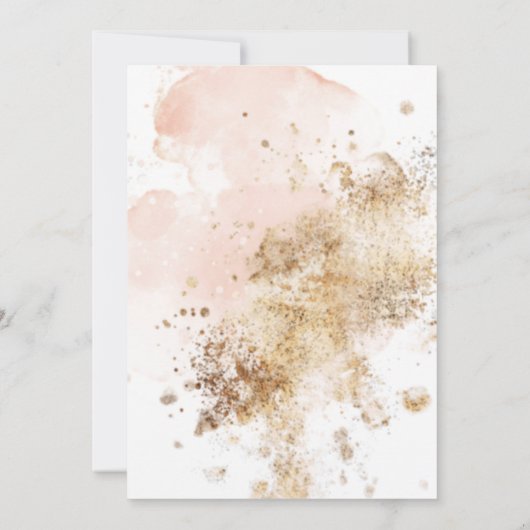 Elegante Kalligrafie Einladung zum 80. Geburtstag (Rückseite)