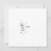 Elegante Kalligrafie Eukalyptus Probe Abendessen i (Rückseite)