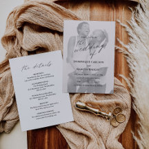 Elegante Kalligrafie-Foto-Moderne Hochzeit