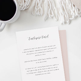 Elegante Kalligrafie für alle Zwecke individuell a Begleitkarte