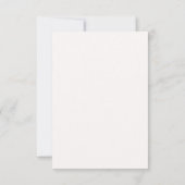 Elegante Kalligrafie Herbst-Kürbis-Hochzeit Save The Date (Rückseite)